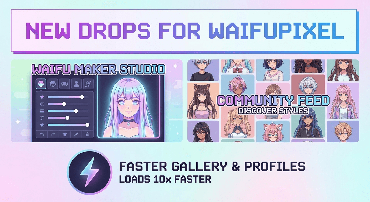 Waifu Maker Studio, Community Feed & Faster Gallery