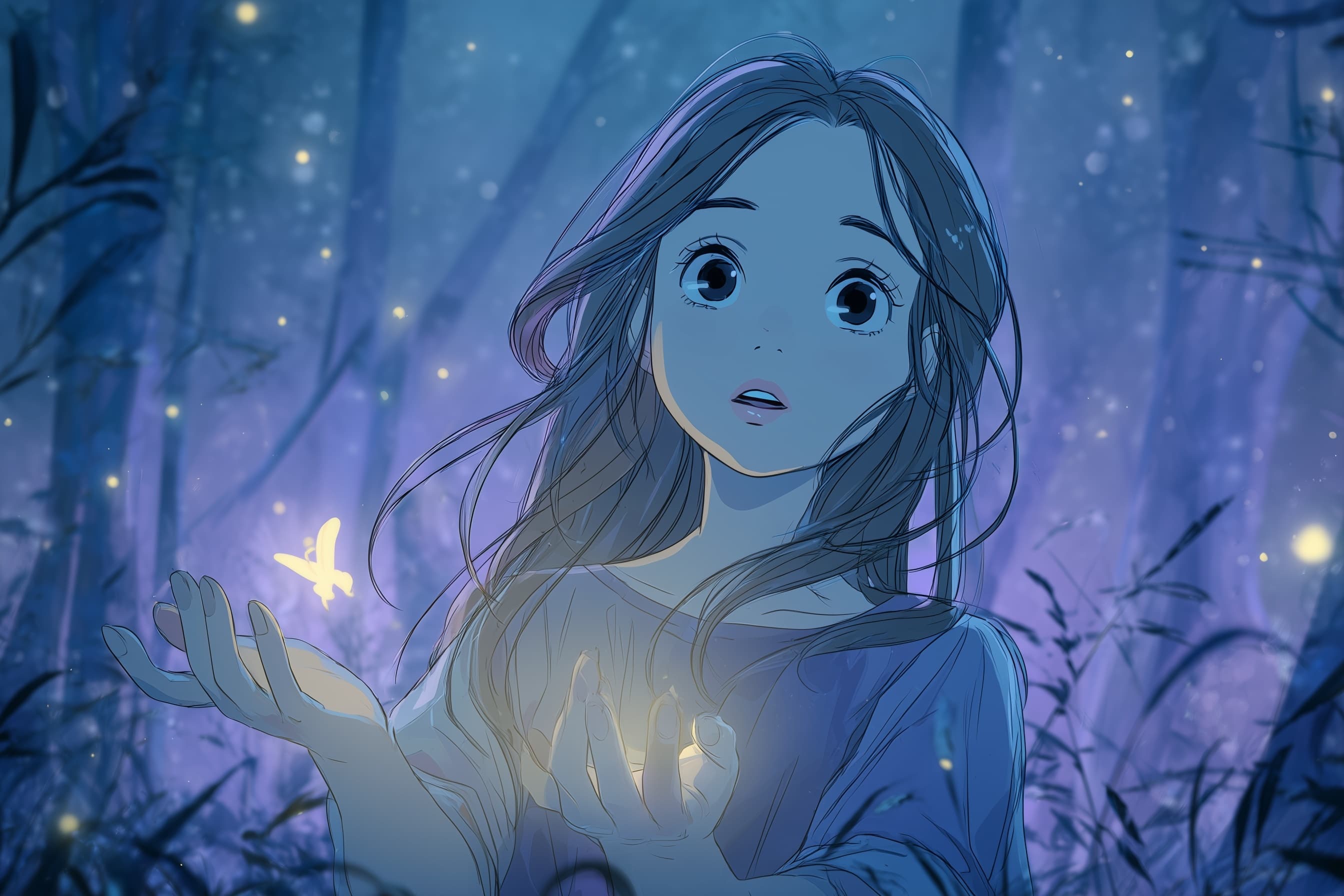 Anime illustration art